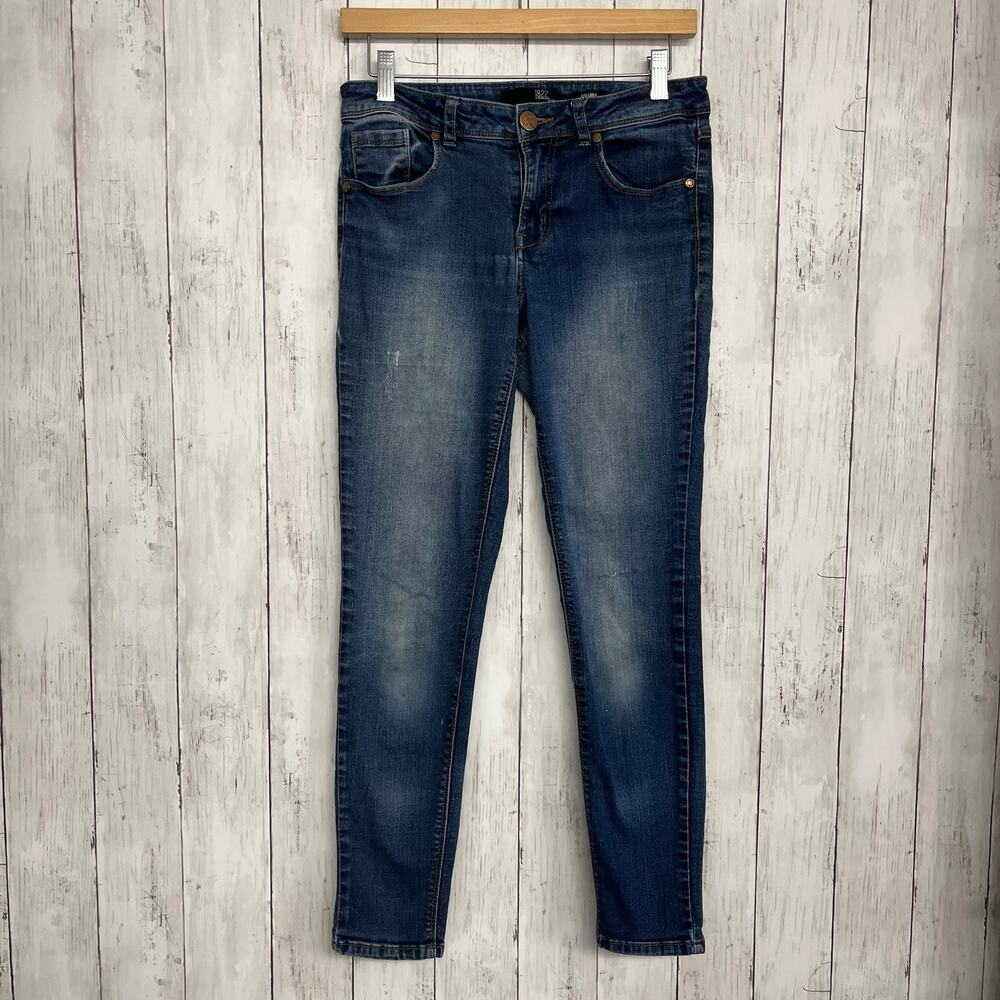 1822 Denim Adranna Blue Skinny Jeans Medium Wash Stretch Casual Everyday Pants 6